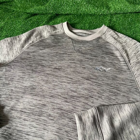 Greg Norman Long Raglan Sleeve Crew Neck Golf Slubbed Fleece Sweatshirt Size M - Picture 5 of 11